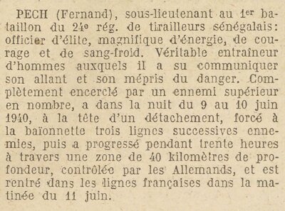 PECH lieutenant au 24e R.T.S. citation.jpg